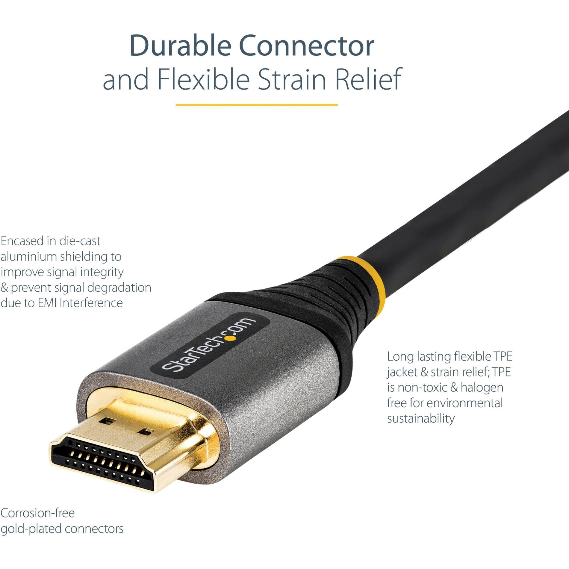 StarTech.com Ultra <b>High</b> Speed HDMI <b>Cable</b>, 8K 60Hz/4K 120Hz HDR10+ ...