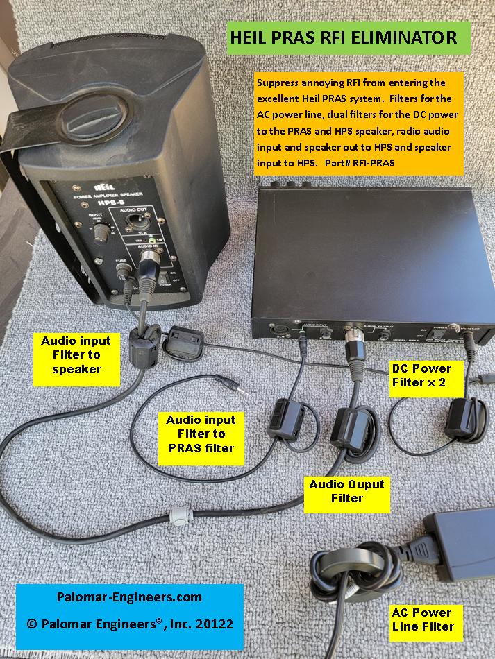 Heil Parametric Receive <b>Audio System</b> RFI Kit - 6 <b>filters</b>